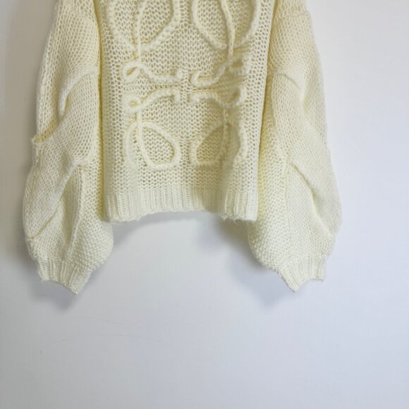 Loewe Anagram open-knit mohair-blend jumper - Picture 6 of 12